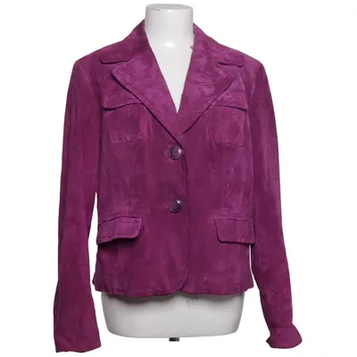 Leren blazer (Lila) van Biba Leer, Polyester