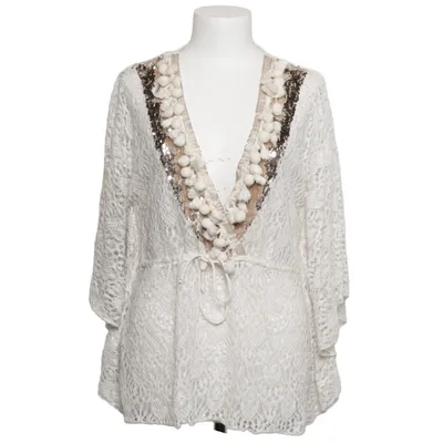 Kaftan (White, Multicolored) from BSB Collection Cotton, Polyamide