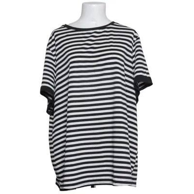 T-shirt (Zwart, Wit) van Shein Curve Elastaan, Polyester