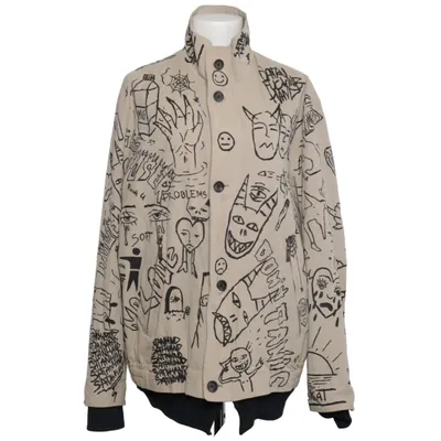 Jacka (Beige, Svart, Flerfärgad) Bomull, Polyamid, Polyester
