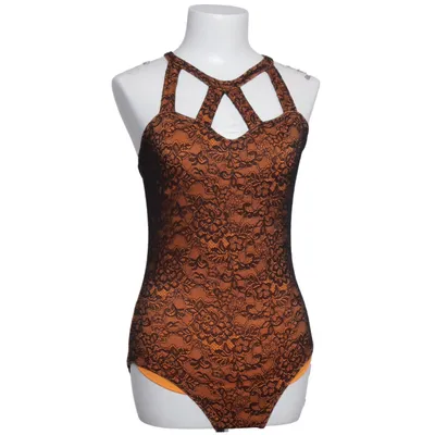 Swimsuit (Black, Orange) from So Danca Elastane, Polyamide