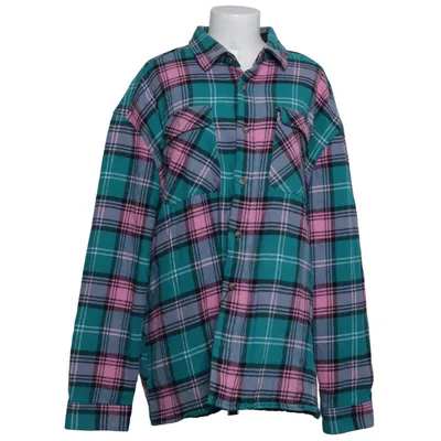 Flanellskjorta (Grön, Rosa, Flerfärgad) från Collusion Bomull, Polyester