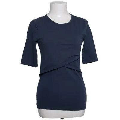 Umstandsbluse (Blau) von H&M Mama Baumwolle, Elasthan