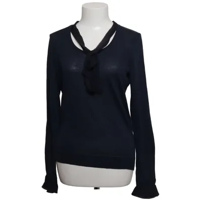 Blouse lavallière (Bleu) de Claudia Sträter Coton biologique, Soie