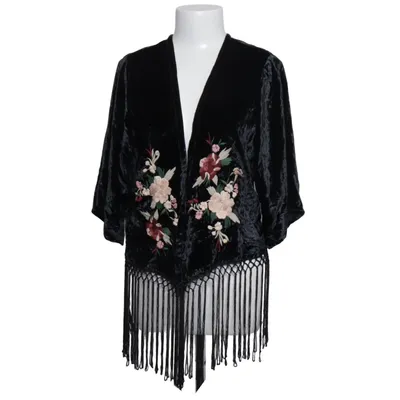 Cardigan (Black, Multicolored) from Abercrombie & Fitch Polyamide, Viscose