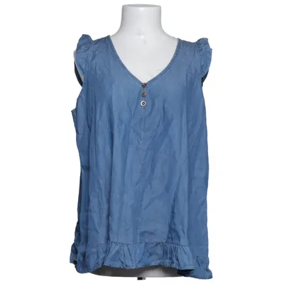 Top (Blauw) van Made in italy Tencel