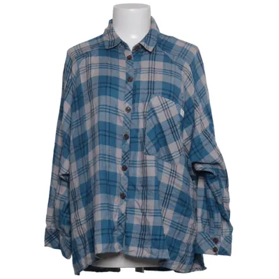 Flanellskjorta (Blå, Beige) från Urban Outfitters Polyester, Viskos