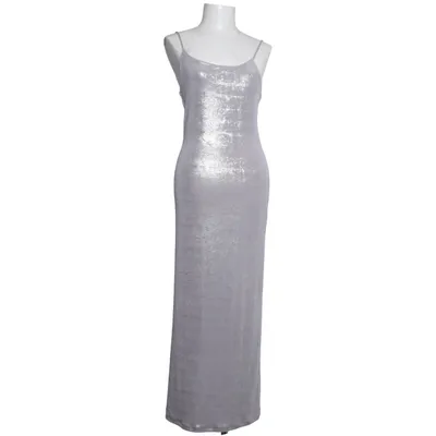 Maxi dress (Silver) from Pull & Bear Elastane, Polyester