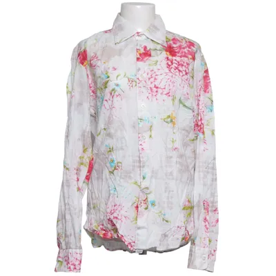 Shirt (White, Multicolored) from Theo Cotton