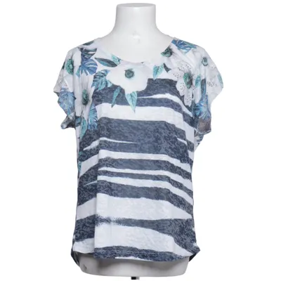 T-shirt (Blanc, Bleu, Multicolore) de Basic Style Polyester, Viscose