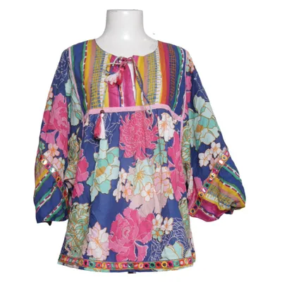 Blouse (Blue, Pink, Multicolored) from I Am Cotton