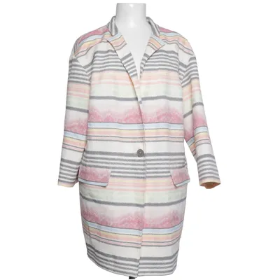 Jacket (White, Multicolored) from Alba Moda Cotton, Polyester