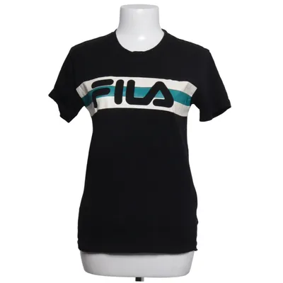 T-shirt (Black, White, Blue) from Fila Cotton