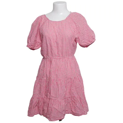 Kjole (Pink, Hvid) fra NA-KD Bomuld
