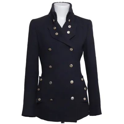 Skepparkavaj (Blå) från Dolce & Gabbana Viskos, Ull