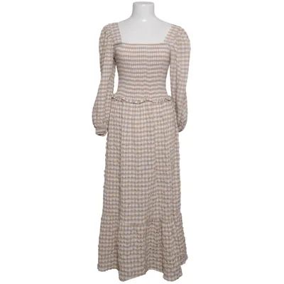Maxikjole (Kare Yaka Gofre Kumas Elbise) fra Barrels and Oil Elastan, Polyester, Viscose