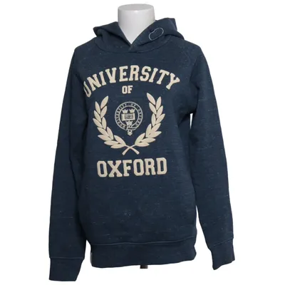 Sweat à capuche (Bleu) de University of Oxford Coton biologique, Polyester