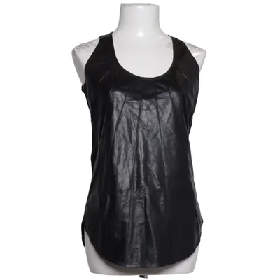 Top (Schwarz) von Alphatauri Baumwolle, Leder