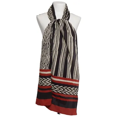 Scarf (Black, White, Red) from Mina