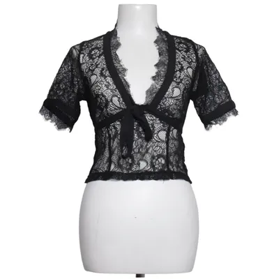 Wrap blouse (Black) from Fashion Union Polyamide