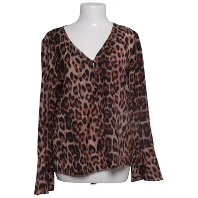 Bluse (Deep V Neck Leopard Blouse) von Camille Botten x NA-KD Polyester