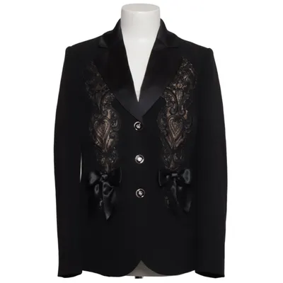 Blazer (Noir) de Alfredo Pauly Élasthane, Polyester, Viscose