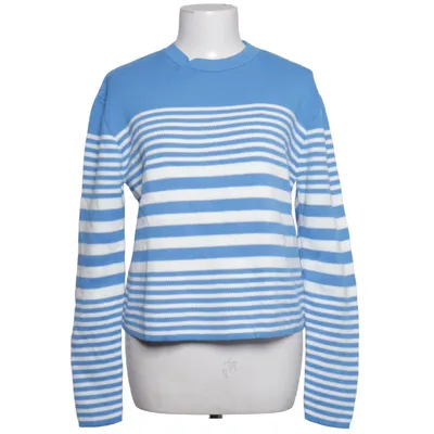 Pull-over (Bleu, Blanc) de Miss Miss Acrylique, Laine