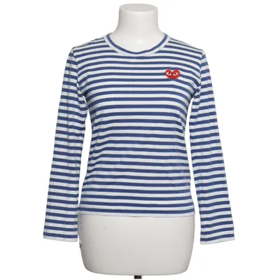 Long sleeve T-shirt (Blue, White) from Comme des Garçons PLAY Cotton