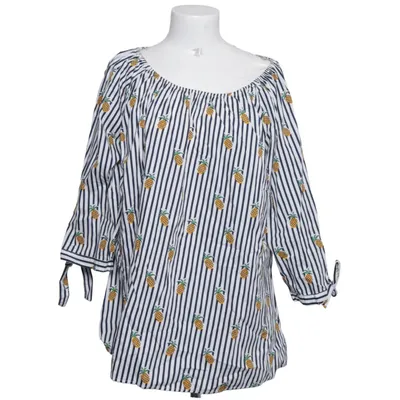 Blouse (Blue, White, Yellow) from AnnaLisa Cotton