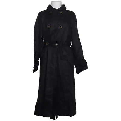 Trenchcoat (Zwart) van Mango Linnen