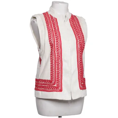 Weste (Weiß, Rot) von Harper & Yve Elasthan, Polyester, Viskose