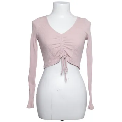 Crop top (Roze) van The Girl Who Katoen, Elastaan