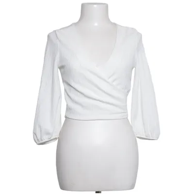 Wrap blouse (White) from Bershka Polyester