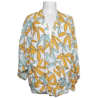 Kaftan (White, Yellow, Green) from Old Khaki Polyamide, Viscose