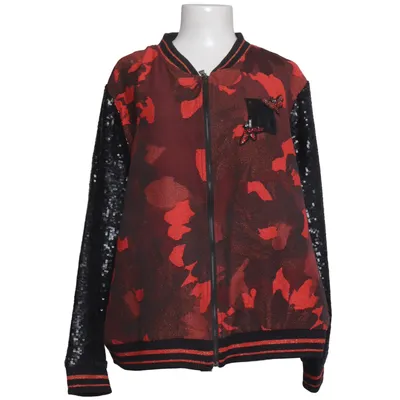 Veste (Rouge, Noir, Multicolore) de Open End Coton, Élasthane, Fibre métallique, Polyester
