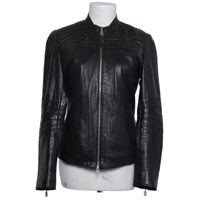 Läderjacka (Svart) från Bogner Jeans Bomull, Skinn, Polyester