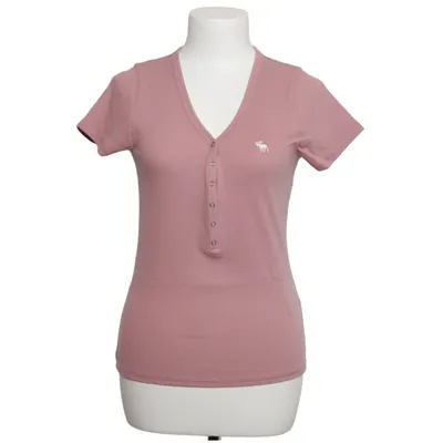 T-shirt (Pink) fra Abercrombie & Fitch Bomuld, Elastan
