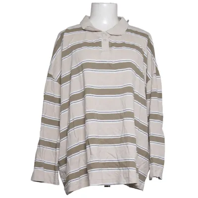 Rugby shirt (Beige, Groen, Wit) van Vero Moda Curve Organisch katoen