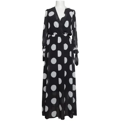 Klänning (Svart, Vit) från New Collection Polyester, Viskos