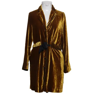 Dress (Yellow, Gold) from Sandro Cotton, Polyester, Silk, Viscose