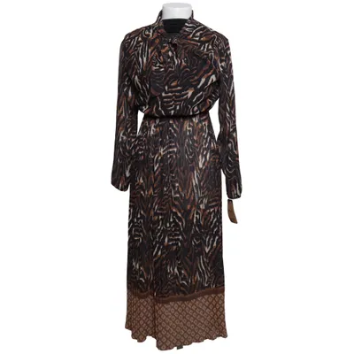 Wrap dress (Black, Brown, Beige) from K&S Elastane, Polyester, Viscose