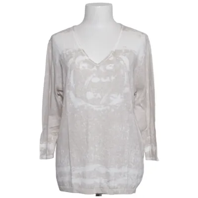 Pullover (Beige, Vit) från Christa Probst Bomull, Polyester, Viskos