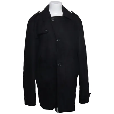 Coat (Black) from Camp David Acrylic, Polyester, Viscose, Wool