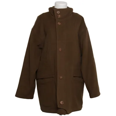 Coat (Brown) from Briefing Cashmere, Polyamide, Polyester, Wool