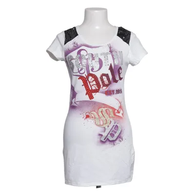 T-shirt (Hvid, Flerfarvet) fra Southpole Bomuld, Elastan
