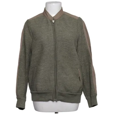 Cardigan (Green, Beige) from Geiger Wool