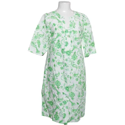 Kjole (Grøn, Hvid) fra Haris Cotton Linned, Viscose