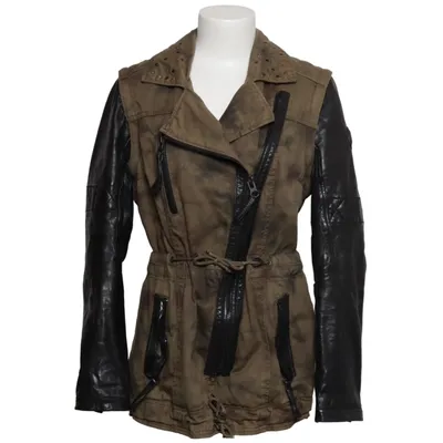 Jacket (MJ1-41-Tunis) from Maze Cotton, Leather, Polyester