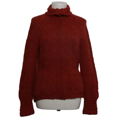 Cardigan (Rouge) de INTI Acrylique, Laine d'alpaga, Polyamide