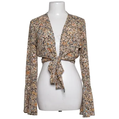 Wikkelblouse (Geel, Zwart, Meerkleurig) van Ambika Polyester